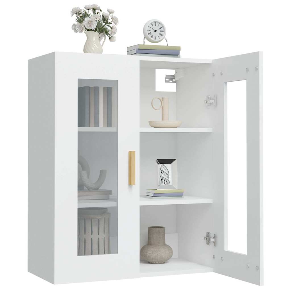 Hanging Wall Cabinet White 69,5x34x90 cm