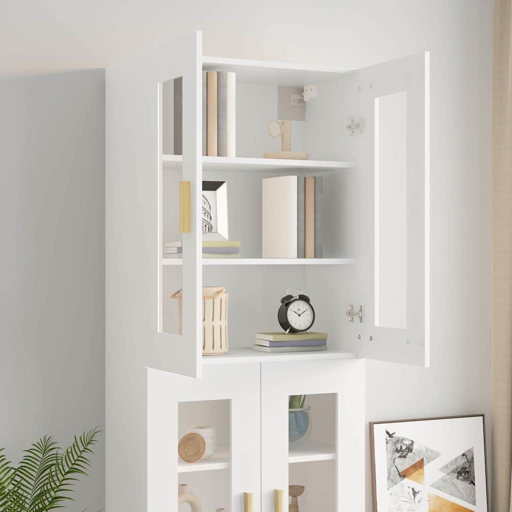 Hanging Wall Cabinet White 69,5x34x90 cm