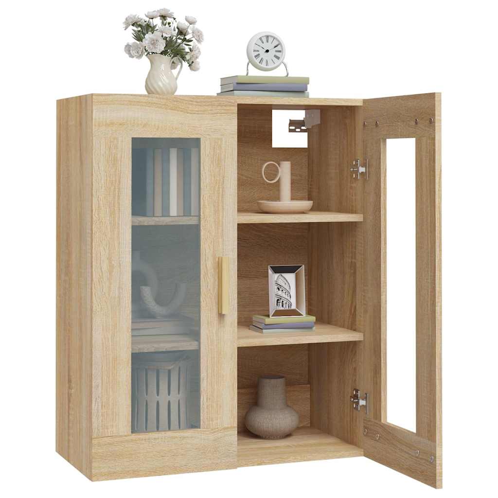Hanging Wall Cabinet Sonoma Oak 69,5x34x90 cm
