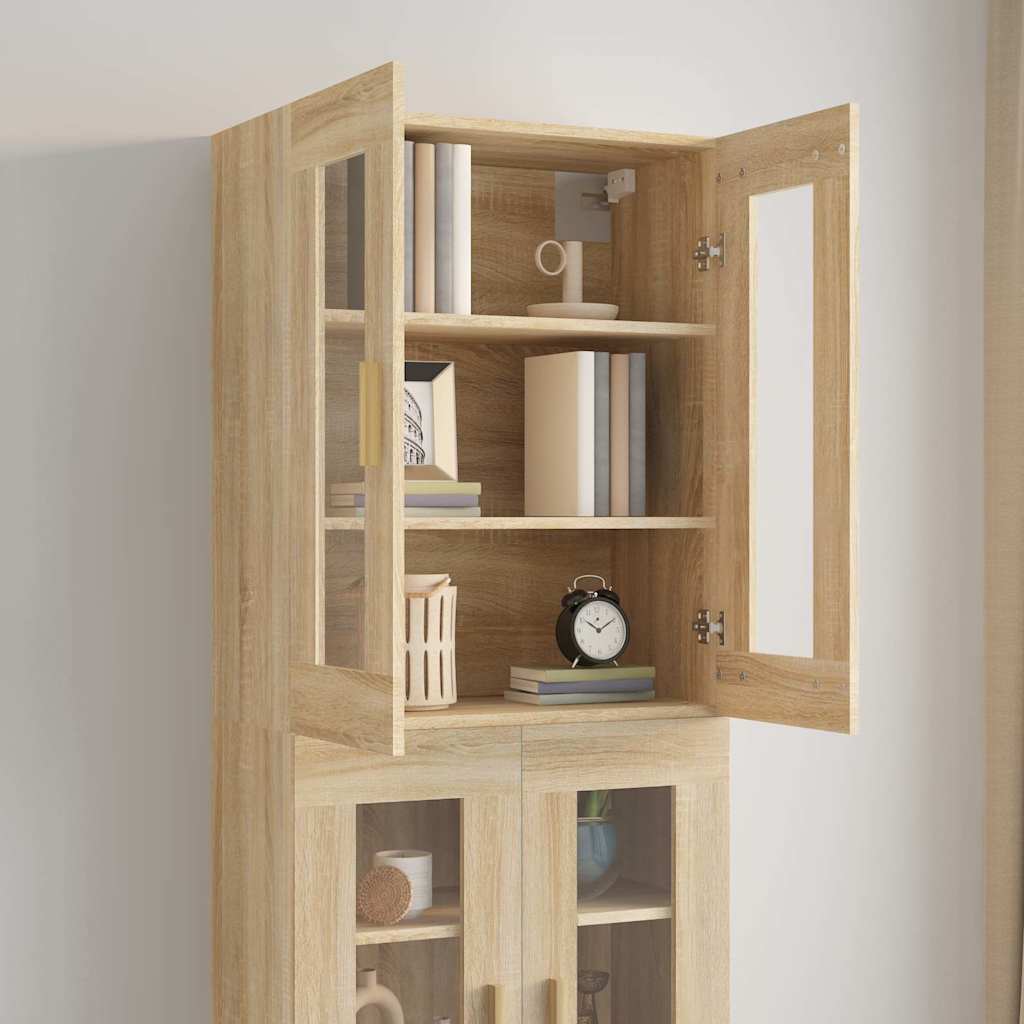 Hanging Wall Cabinet Sonoma Oak 69,5x34x90 cm