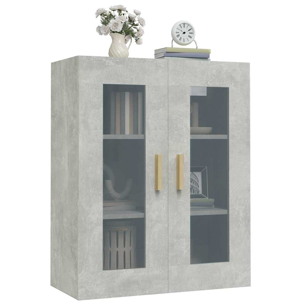 Hanging Wall Cabinet Concrete Grey 69,5x34x90 cm