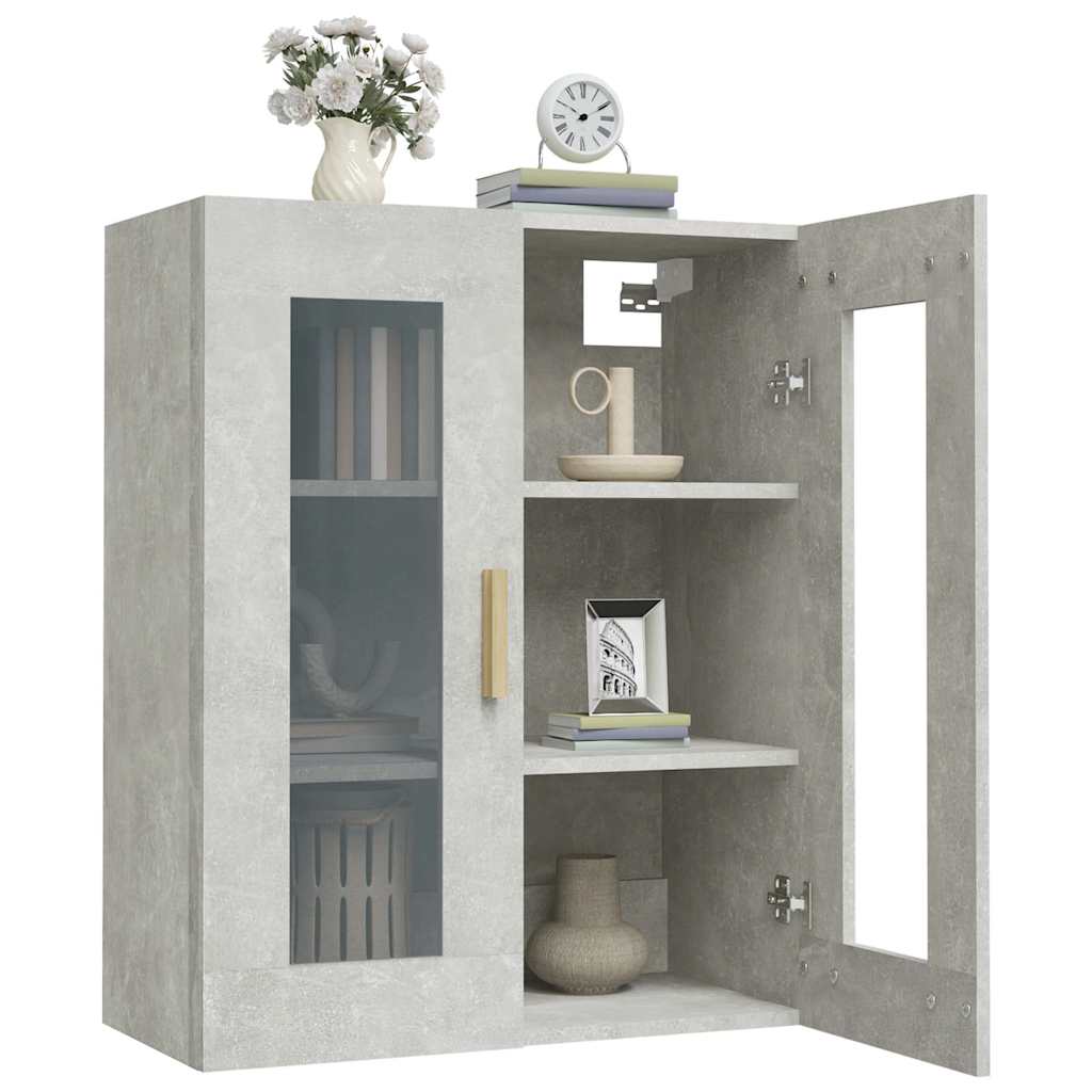 Hanging Wall Cabinet Concrete Grey 69,5x34x90 cm
