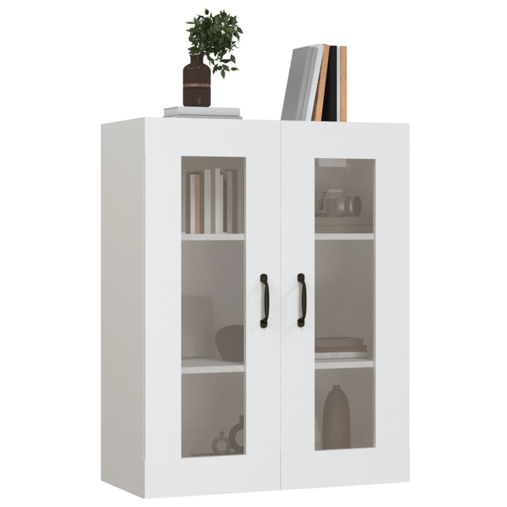 Hanging Wall Cabinet White 69,5x34x90 cm