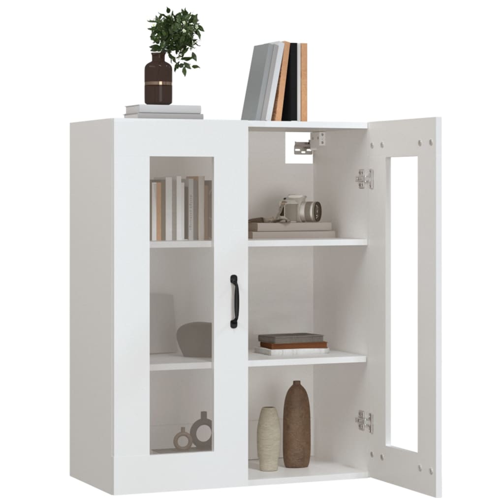 Hanging Wall Cabinet White 69,5x34x90 cm