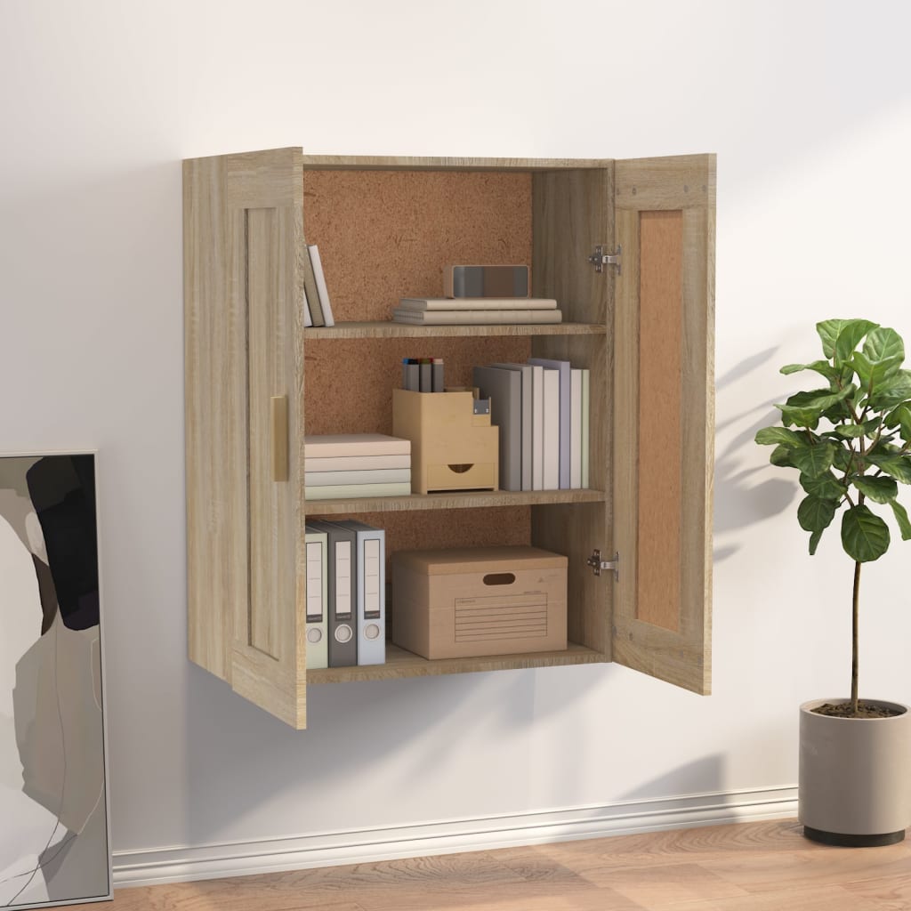 Wall Cabinet Sonoma Oak 69.5x32.5x90 cm Engineered Wood