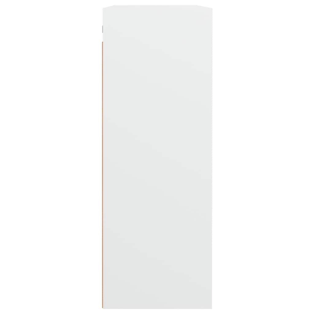Hanging Wall Cabinet White 69,5x32,5x90 cm