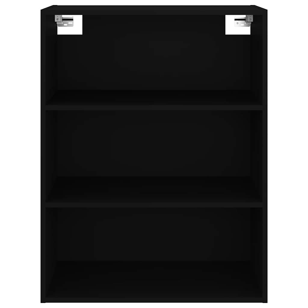 Hanging Wall Cabinet | Black | Engineered Wood | Rectangular | Minimalist