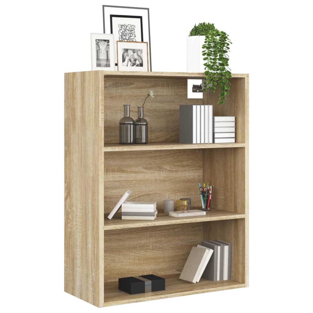 vidaXL Hanging Wall Cabinet Sonoma Oak 69.5x32.5x90 cm