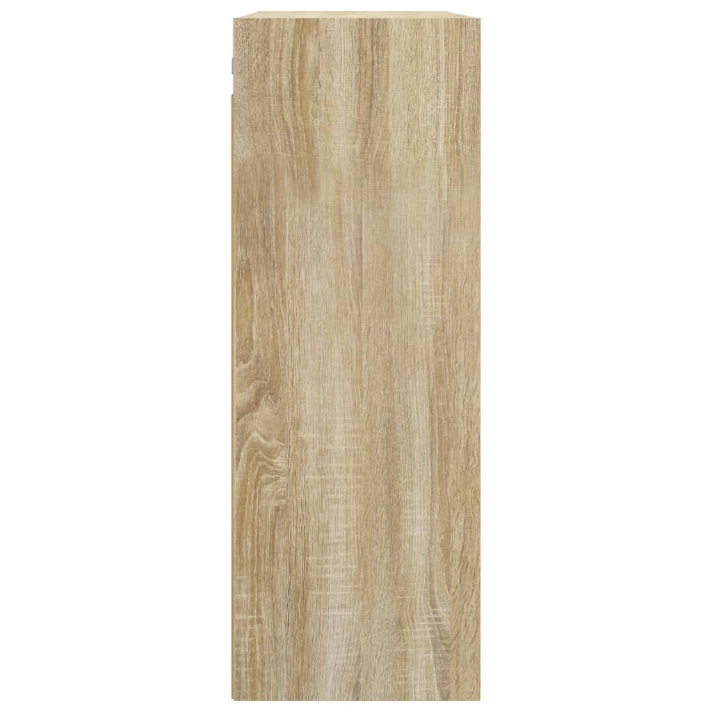 vidaXL Hanging Wall Cabinet Sonoma Oak 69.5x32.5x90 cm