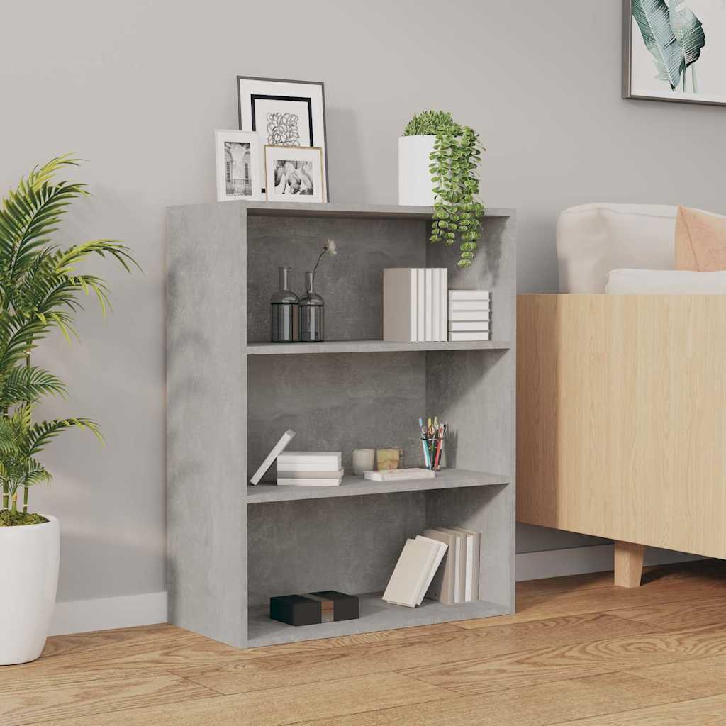 812316 vidaXL Hanging Wall Cabinet Concrete Grey 69,5x32,5x90 cm