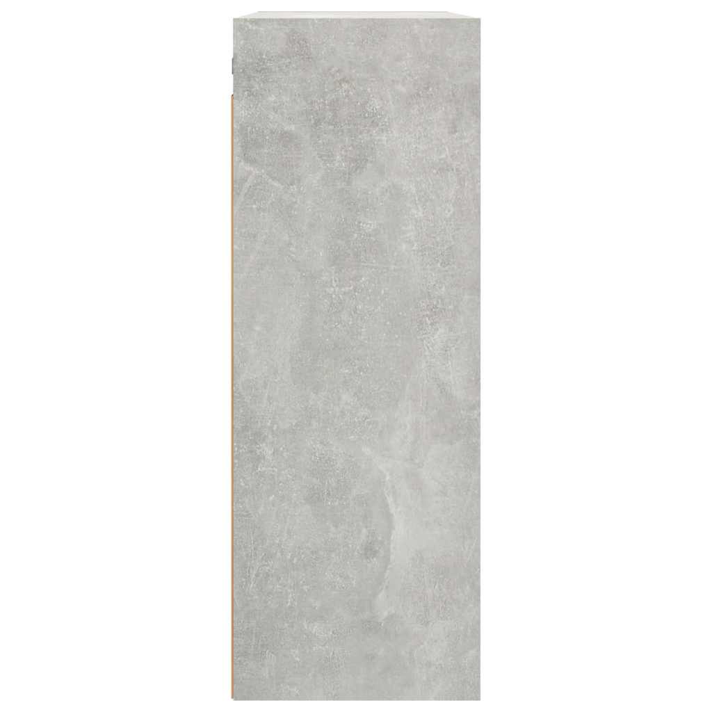812316 vidaXL Hanging Wall Cabinet Concrete Grey 69,5x32,5x90 cm