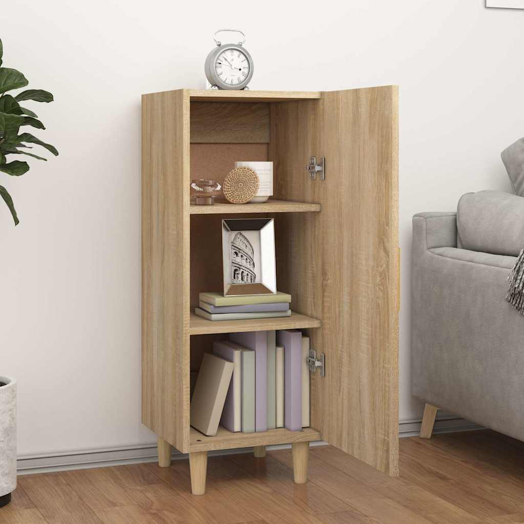 812324 vidaXL Sideboard Sonoma Oak 34,5x34x90 cm Engineered Wood