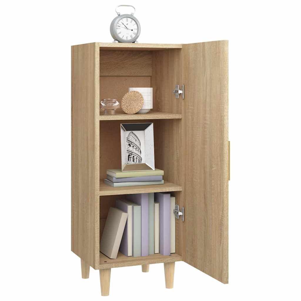 812324 vidaXL Sideboard Sonoma Oak 34,5x34x90 cm Engineered Wood