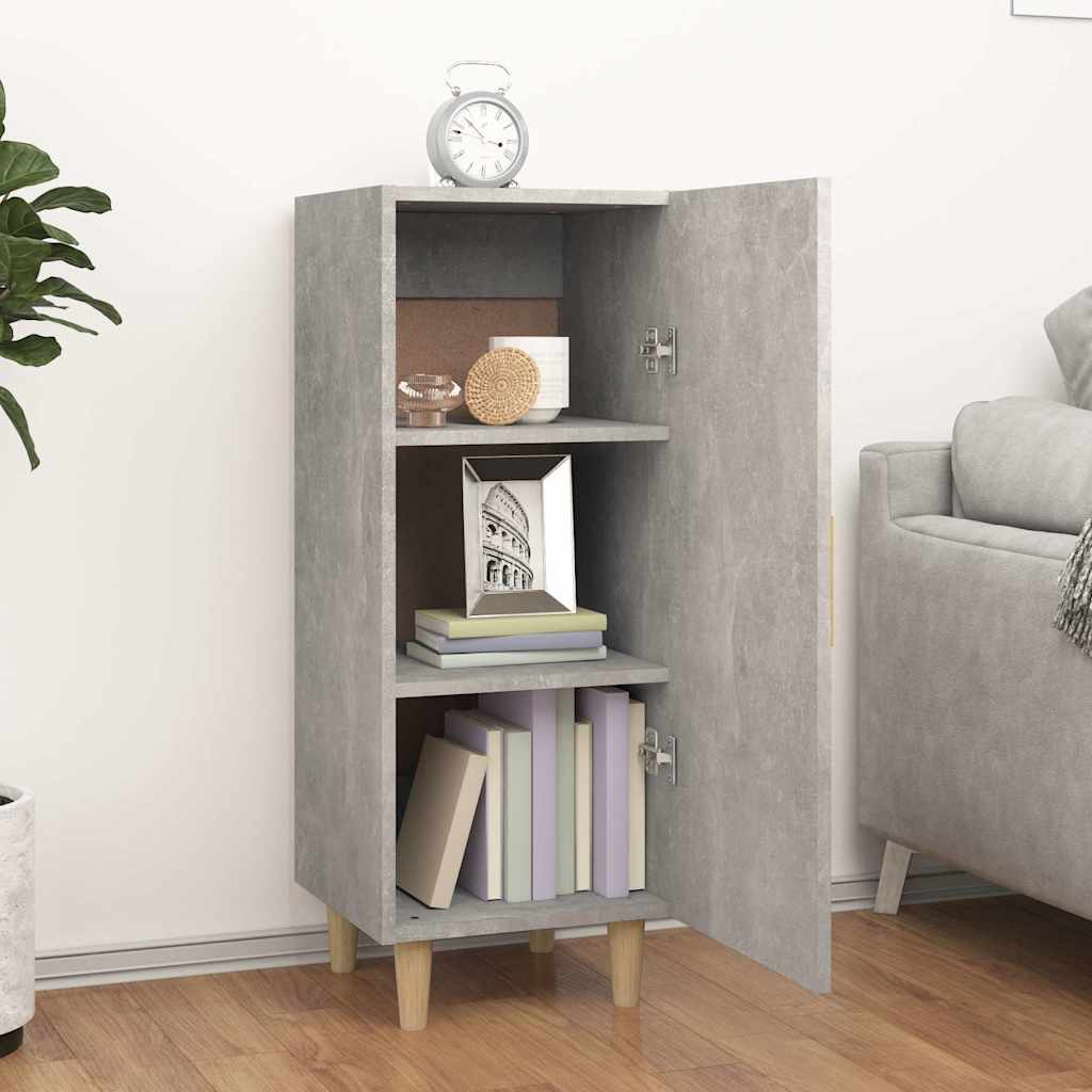 812325 vidaXL Sideboard Concrete Grey 34,5x34x90 cm Engineered Wood