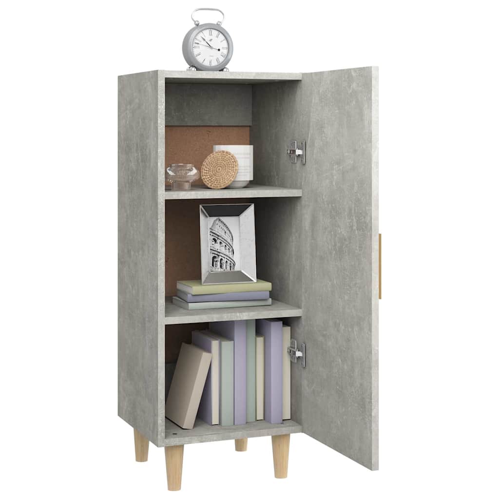 812325 vidaXL Sideboard Concrete Grey 34,5x34x90 cm Engineered Wood