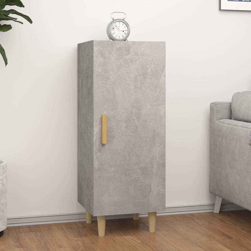 812325 vidaXL Sideboard Concrete Grey 34,5x34x90 cm Engineered Wood