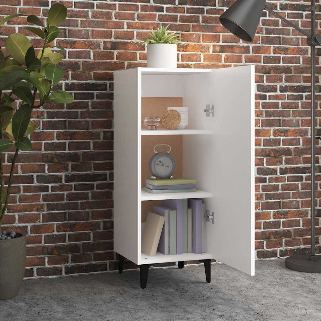 812330 vidaXL Sideboard White 34,5x34x90 cm Engineered Wood