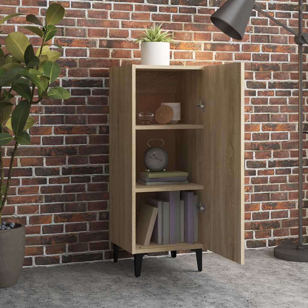 812333 vidaXL Sideboard Sonoma Oak 34,5x34x90 cm Engineered Wood