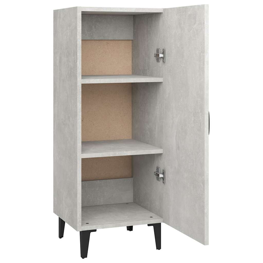 812334 vidaXL Sideboard Concrete Grey 34,5x34x90 cm Engineered Wood