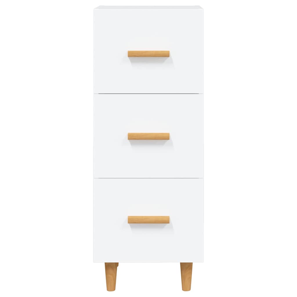 Sideboard White 34,5x34x90 cm Engineered Wood