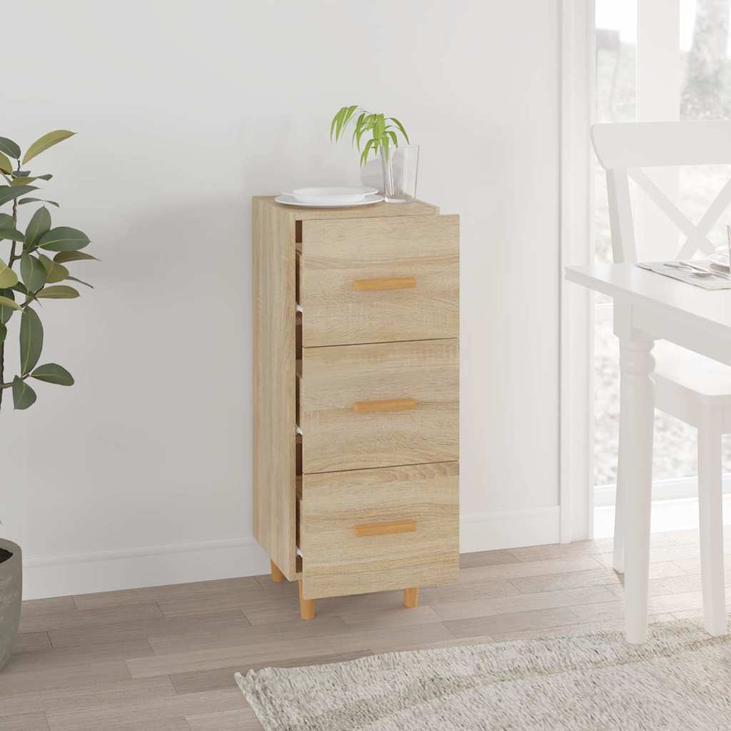 Sideboard Sonoma Oak 34,5x34x90 cm Engineered Wood