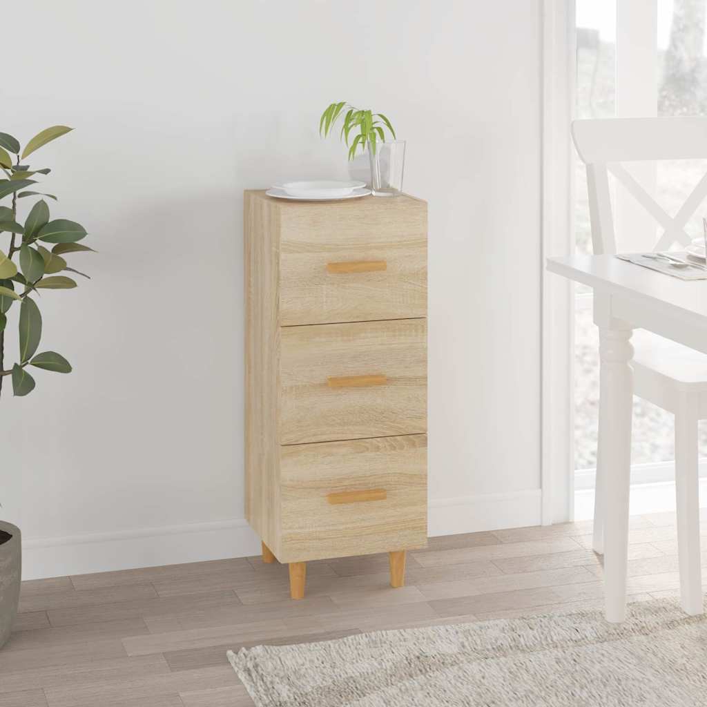 Sideboard Sonoma Oak 34,5x34x90 cm Engineered Wood