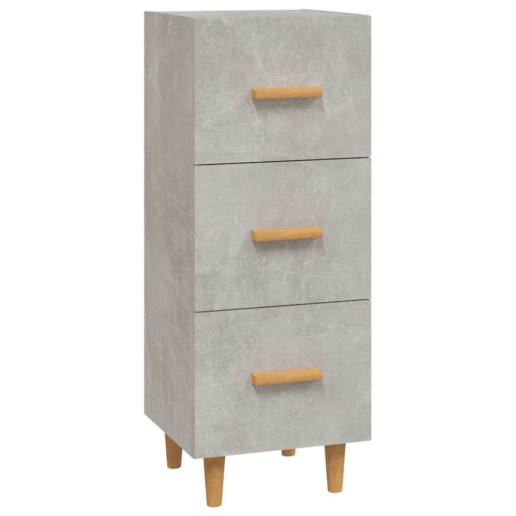 Sideboard Concrete Grey 34,5x34x90 cm Engineered Wood