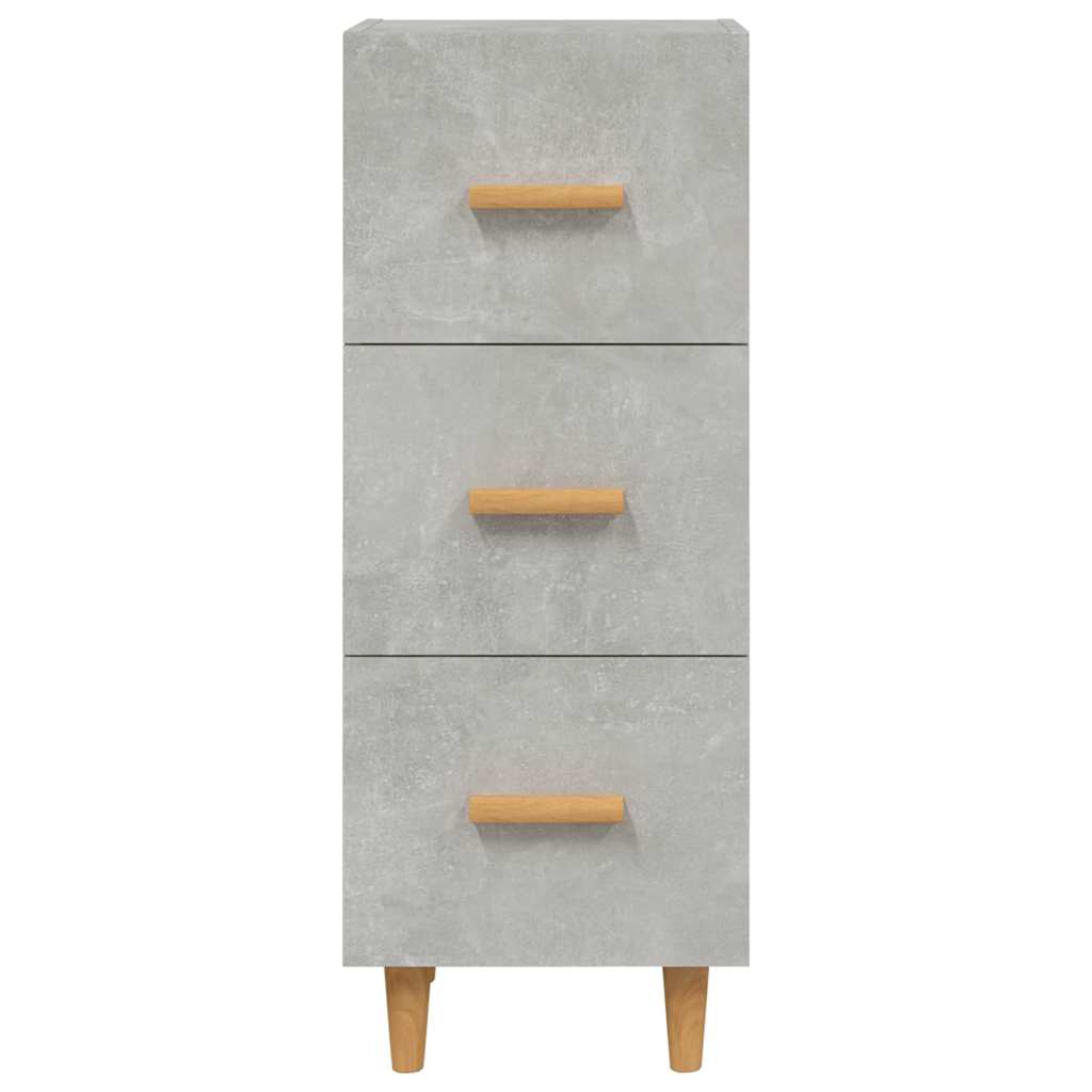 Sideboard Concrete Grey 34,5x34x90 cm Engineered Wood