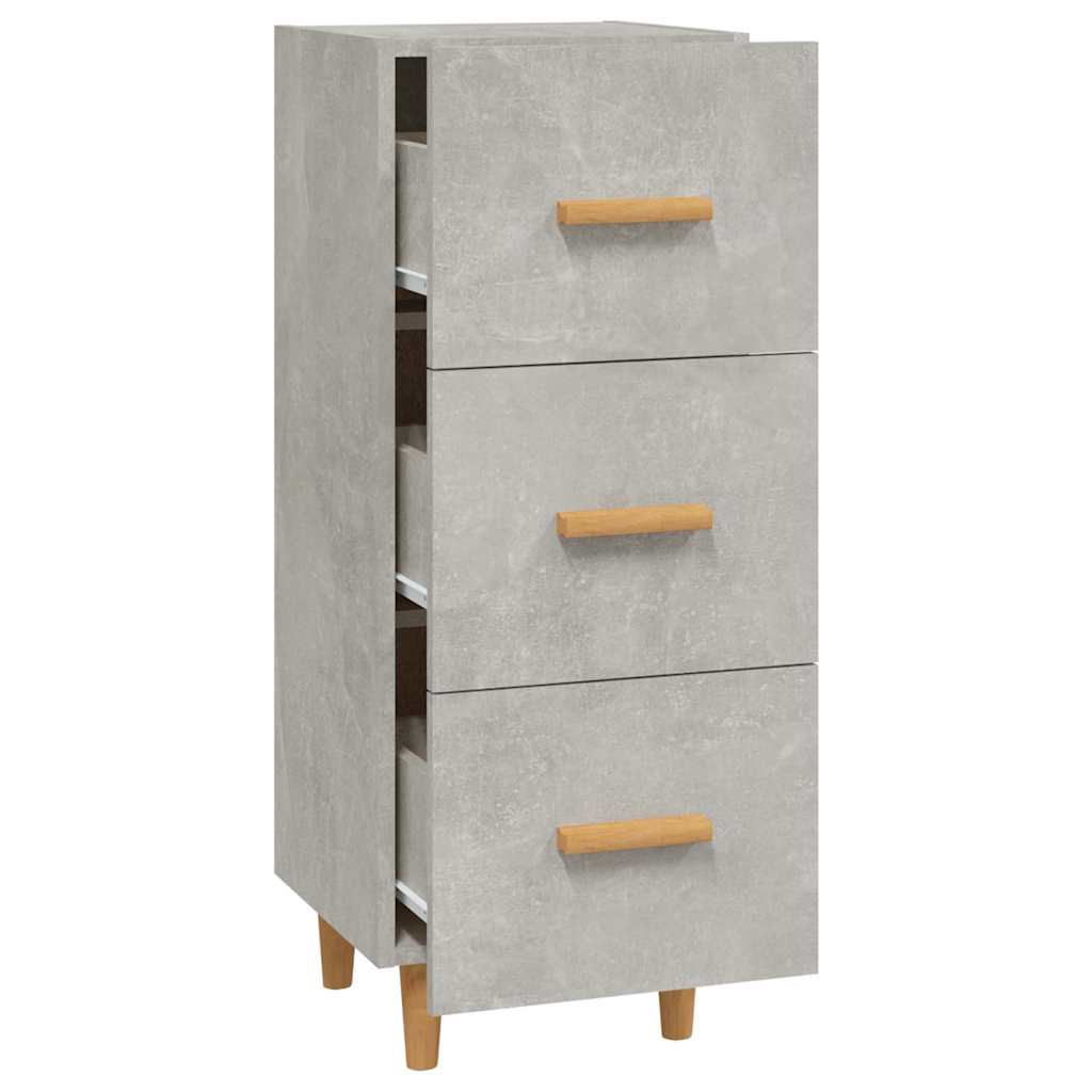 Sideboard Concrete Grey 34,5x34x90 cm Engineered Wood