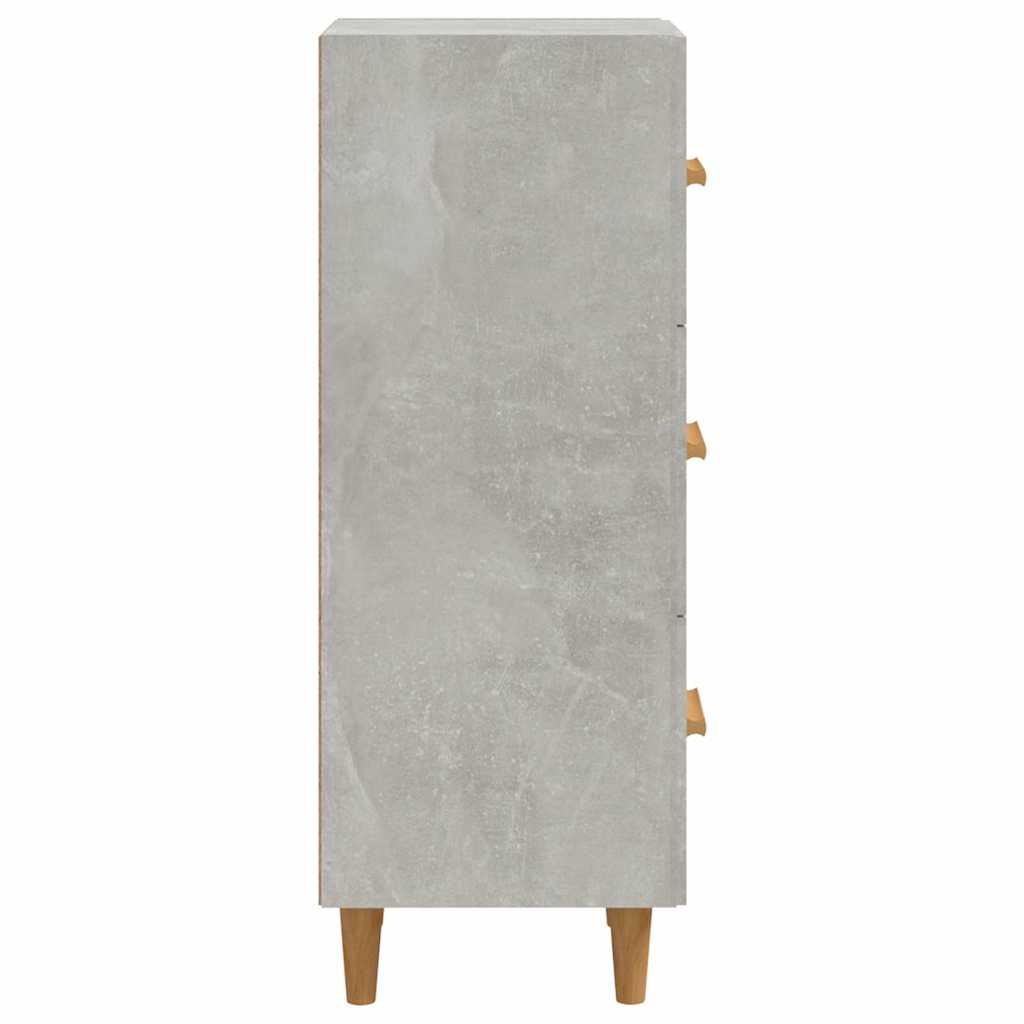Sideboard Concrete Grey 34,5x34x90 cm Engineered Wood