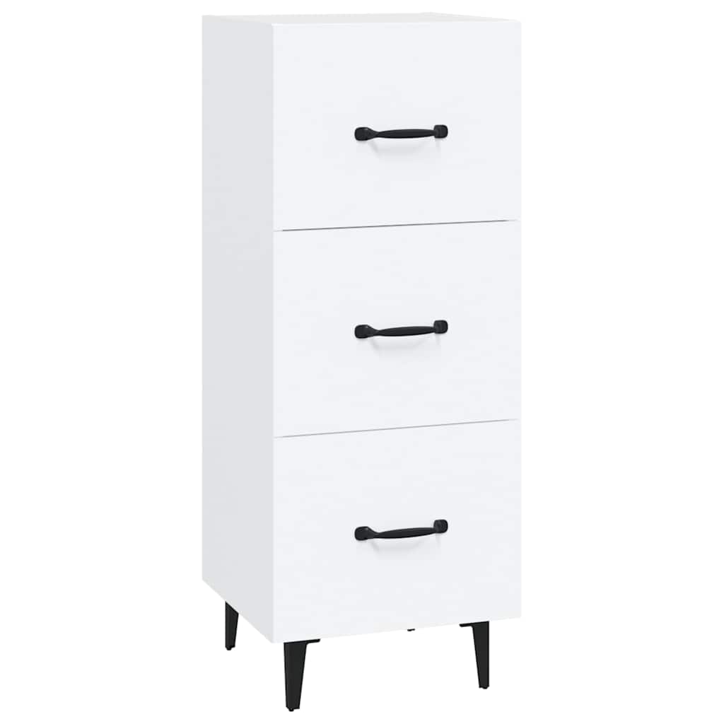 Sideboard White 34,5x34x90 cm Engineered Wood