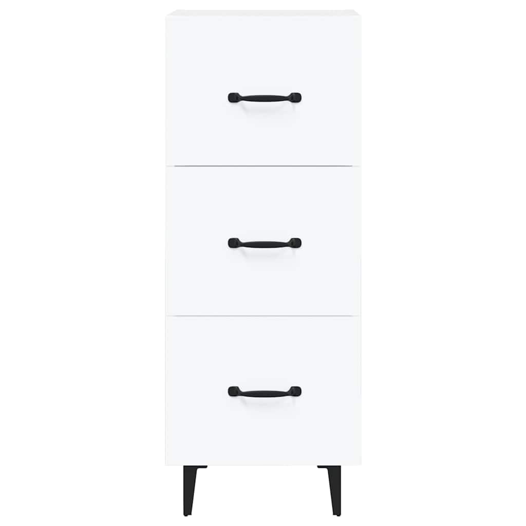 Sideboard White 34,5x34x90 cm Engineered Wood