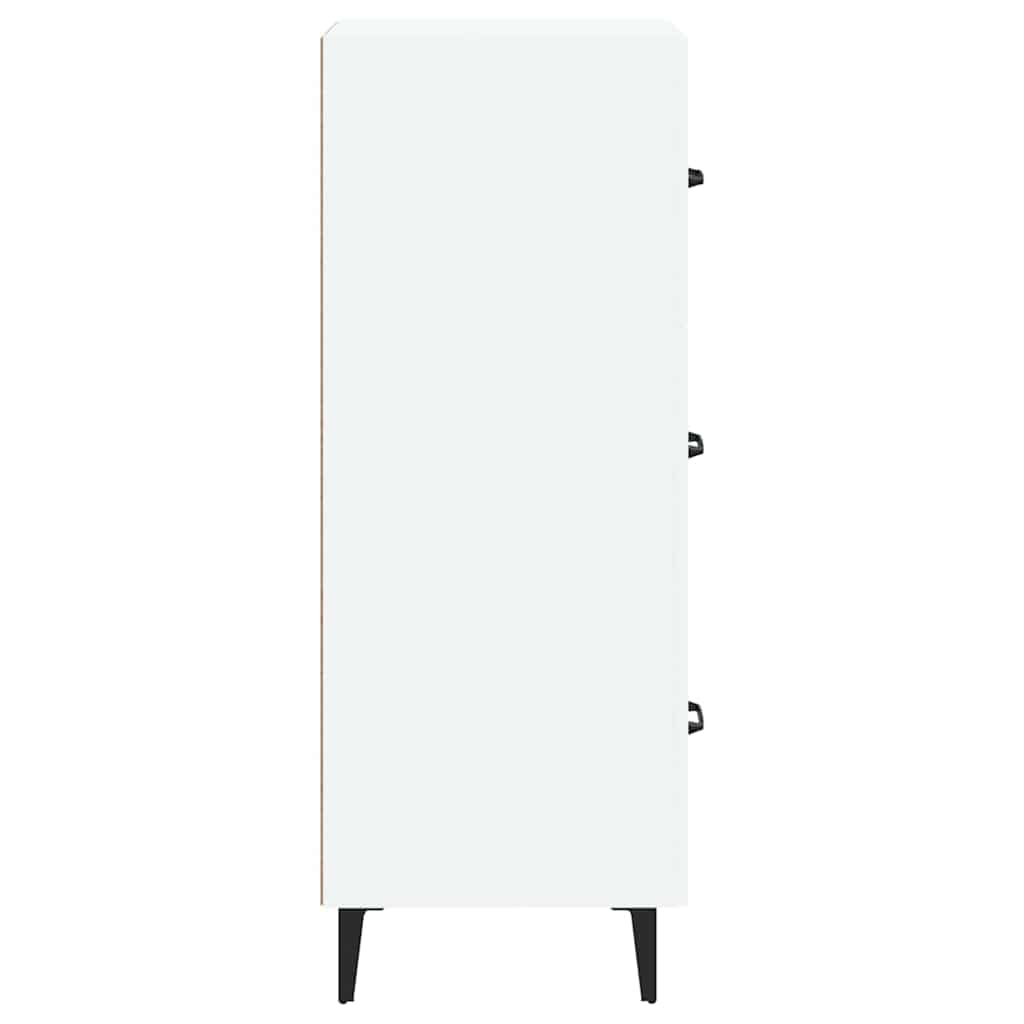 Sideboard White 34,5x34x90 cm Engineered Wood