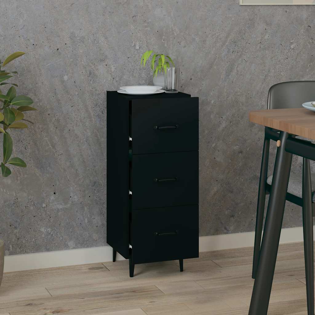 Sideboard | Black | Engineered wood | Medium | Sideboard | Rectangular
