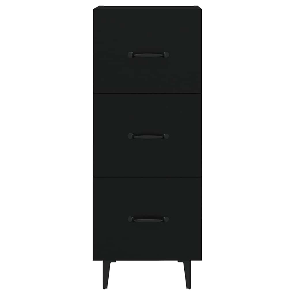 Sideboard Black 34,5x34x90 cm Engineered Wood