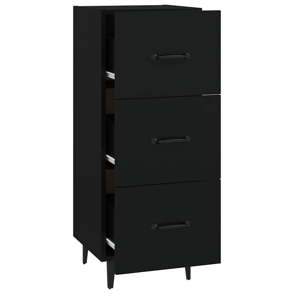 Sideboard Black 34,5x34x90 cm Engineered Wood