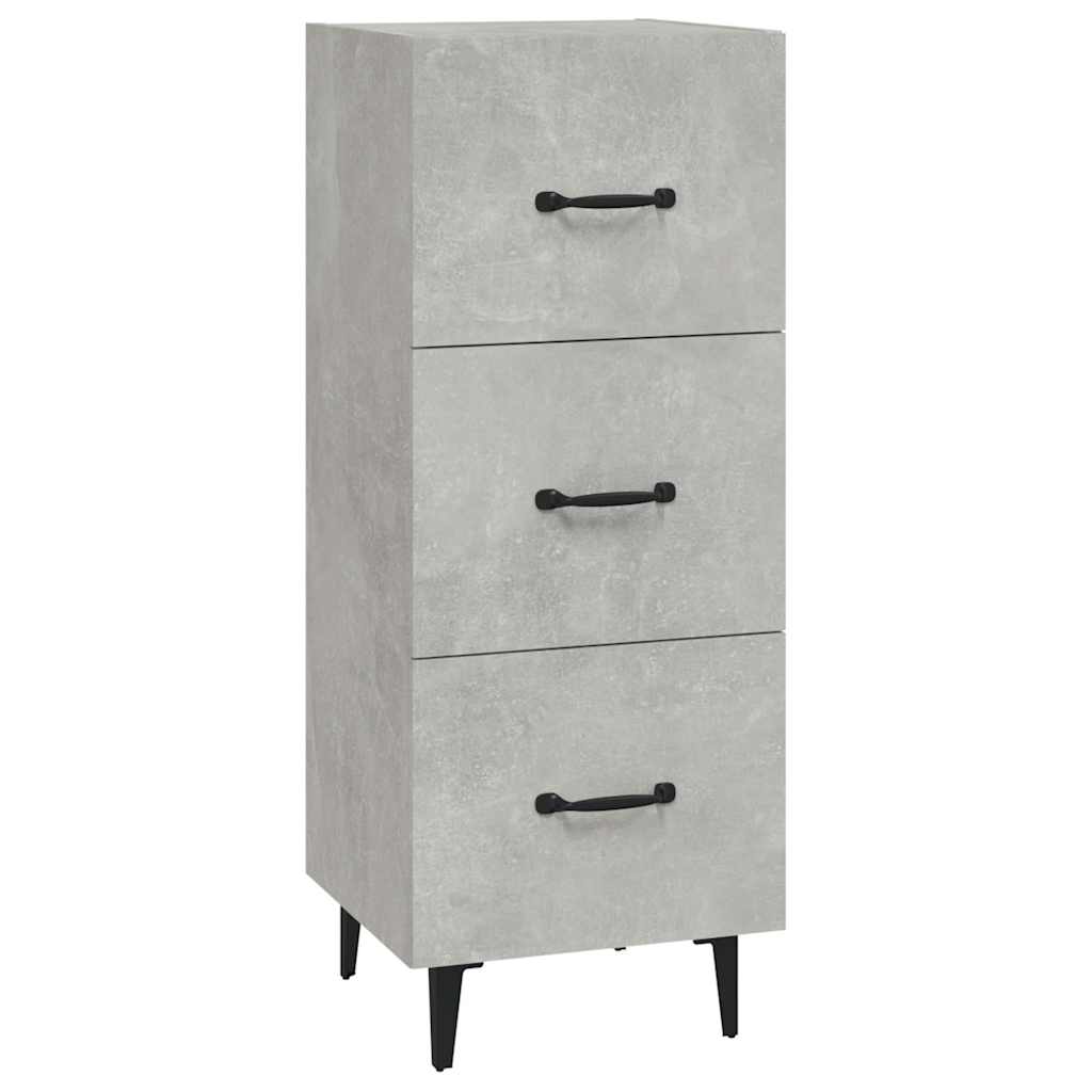 Sideboard Concrete Grey 34,5x34x90 cm Engineered Wood
