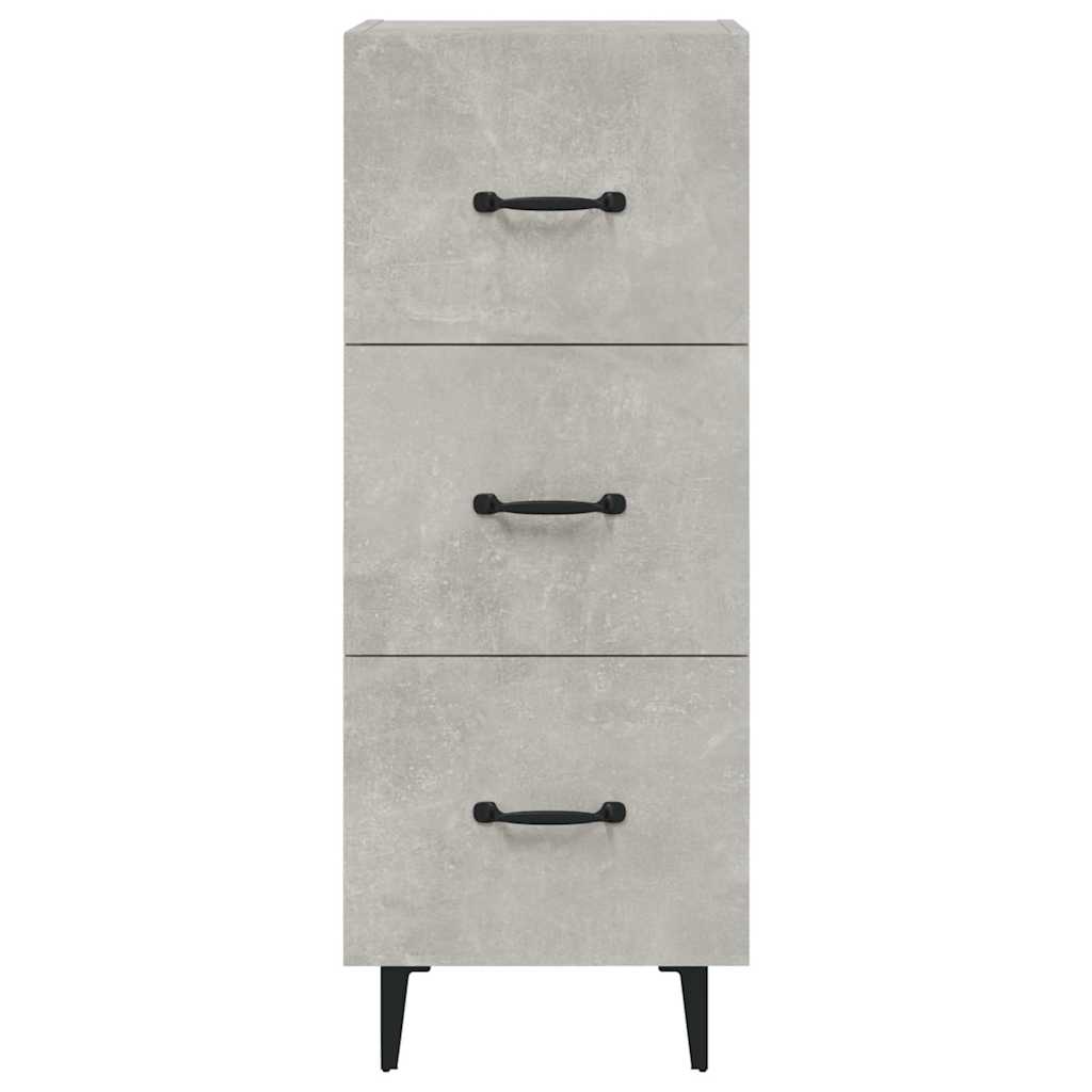 Sideboard Concrete Grey 34,5x34x90 cm Engineered Wood