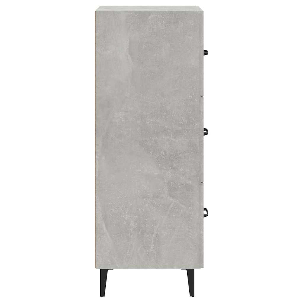 Sideboard Concrete Grey 34,5x34x90 cm Engineered Wood