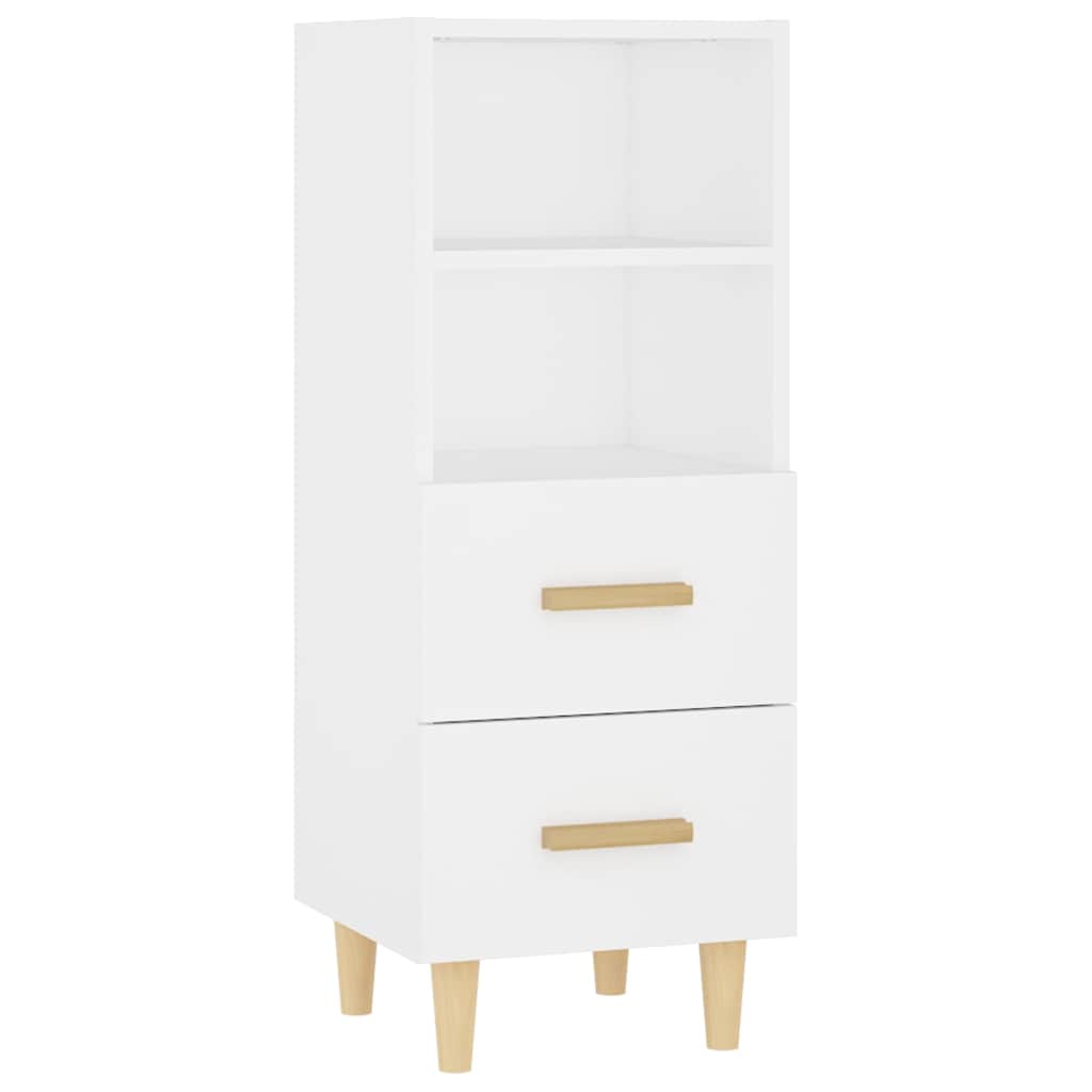 812357 vidaXL Sideboard White 34,5x34x90 cm Engineered Wood