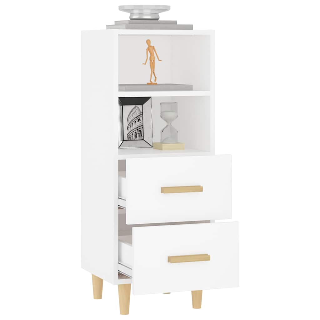 812357 vidaXL Sideboard White 34,5x34x90 cm Engineered Wood