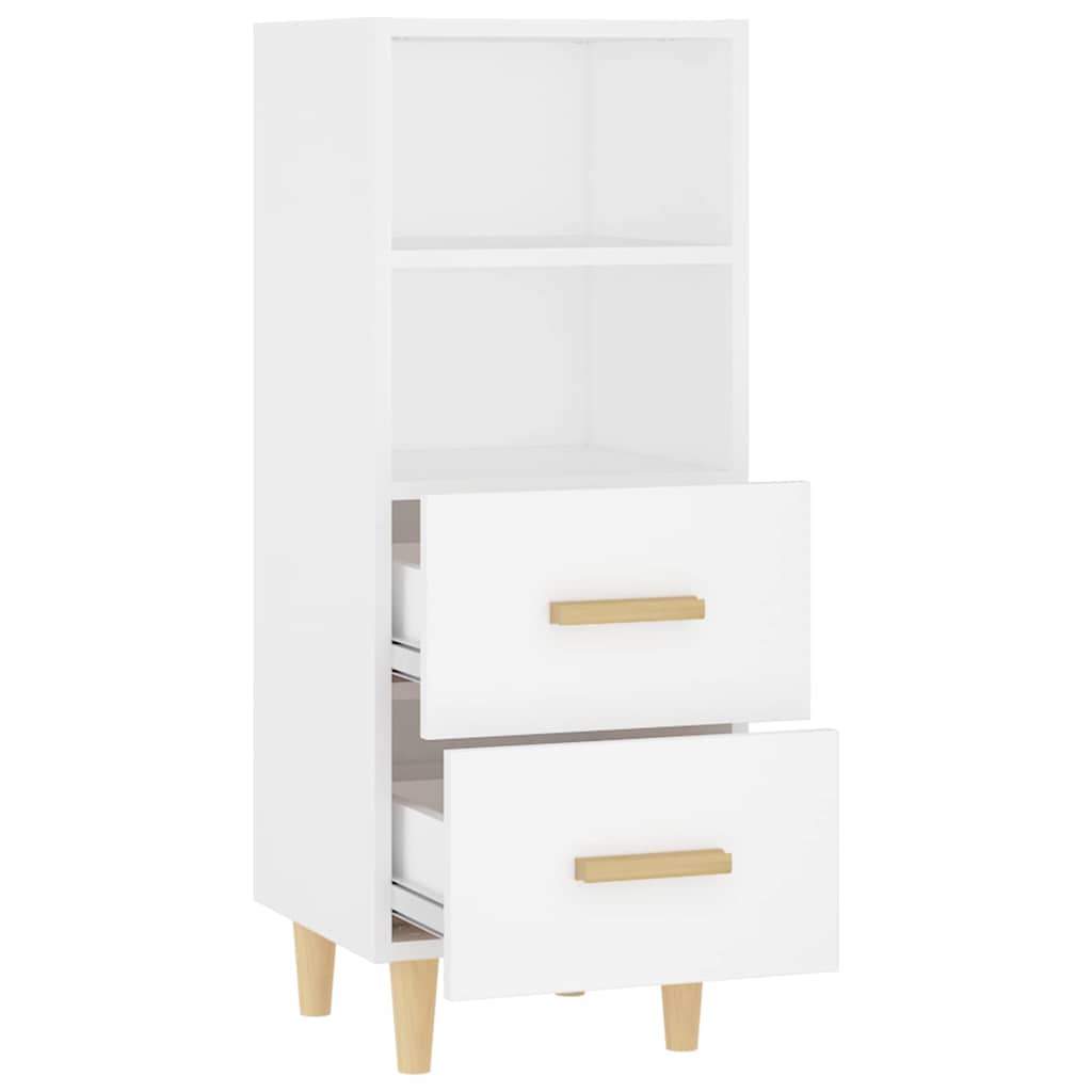 812357 vidaXL Sideboard White 34,5x34x90 cm Engineered Wood