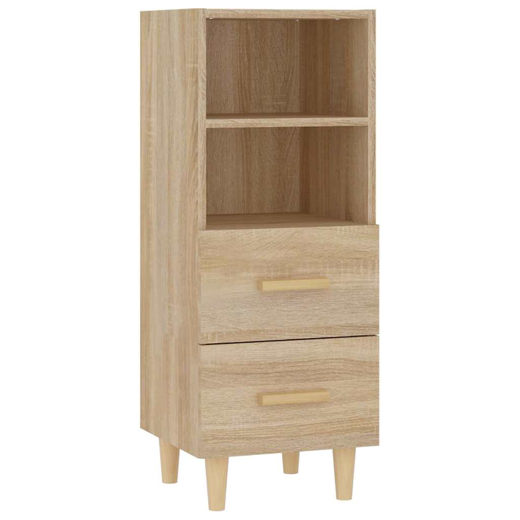 812360 vidaXL Sideboard Sonoma Oak 34,5x34x90 cm Engineered Wood