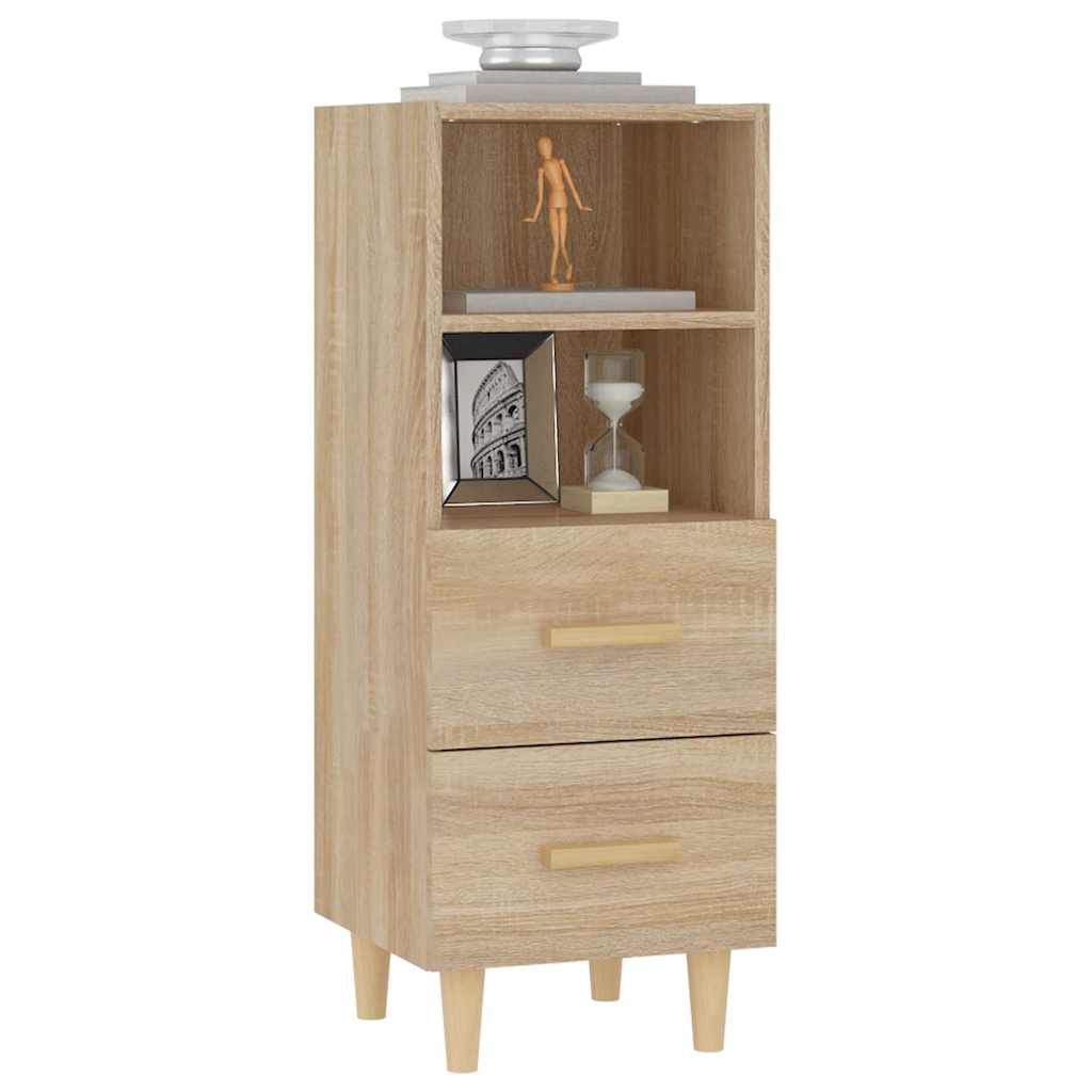 812360 vidaXL Sideboard Sonoma Oak 34,5x34x90 cm Engineered Wood