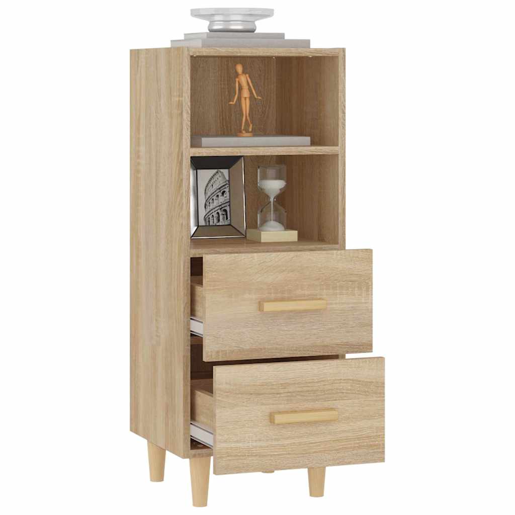 812360 vidaXL Sideboard Sonoma Oak 34,5x34x90 cm Engineered Wood