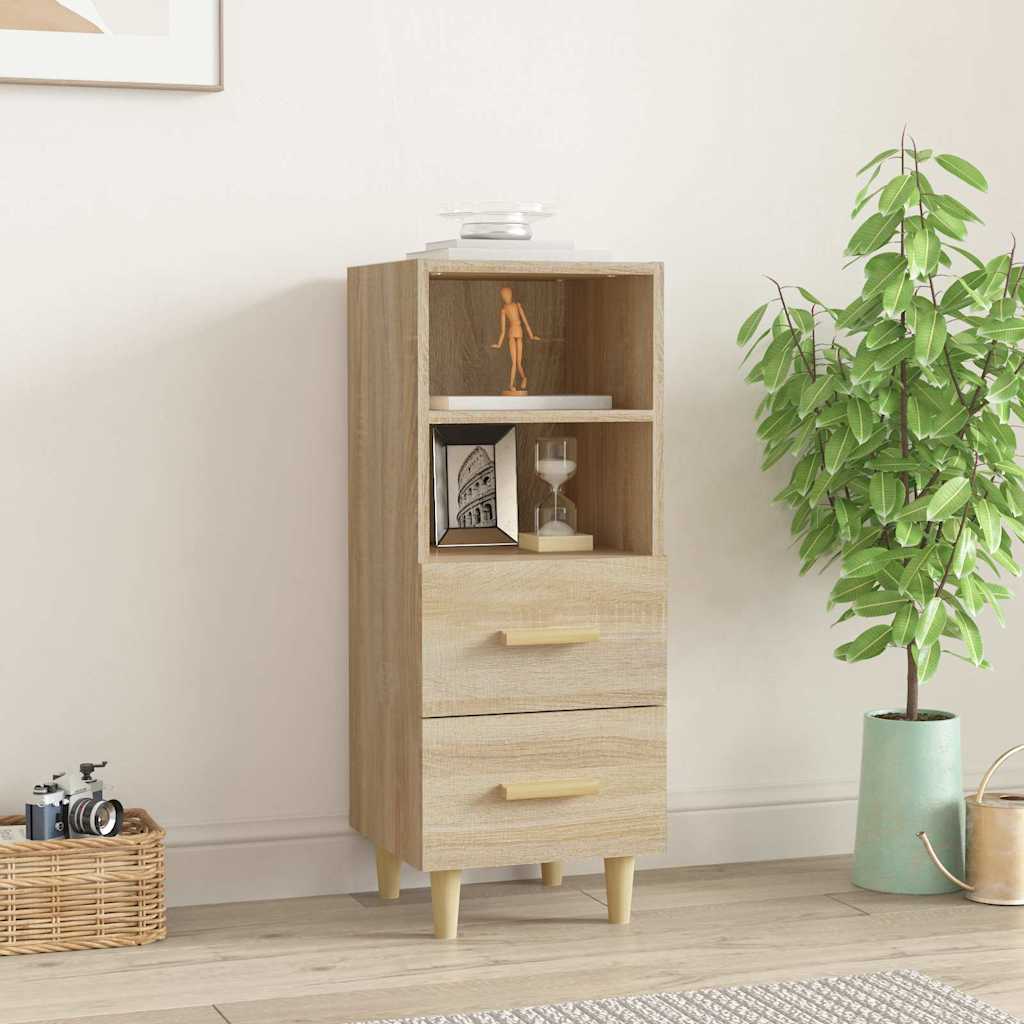 812360 vidaXL Sideboard Sonoma Oak 34,5x34x90 cm Engineered Wood