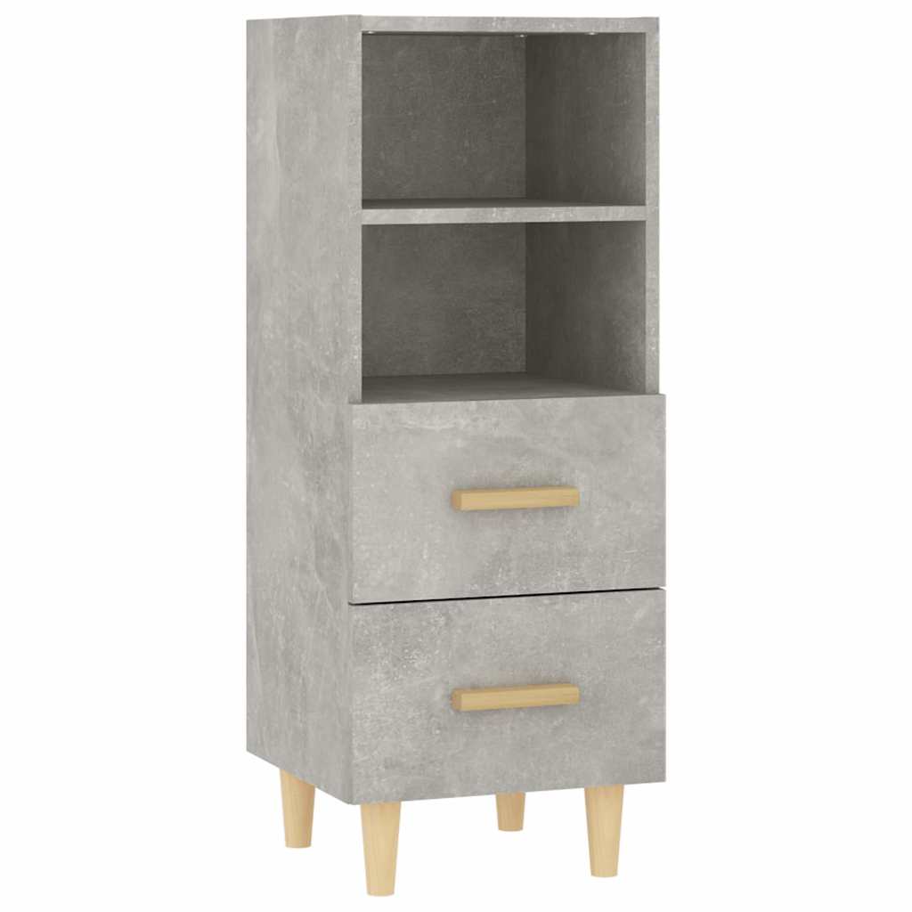 812361 vidaXL Sideboard Concrete Grey 34,5x34x90 cm Engineered Wood