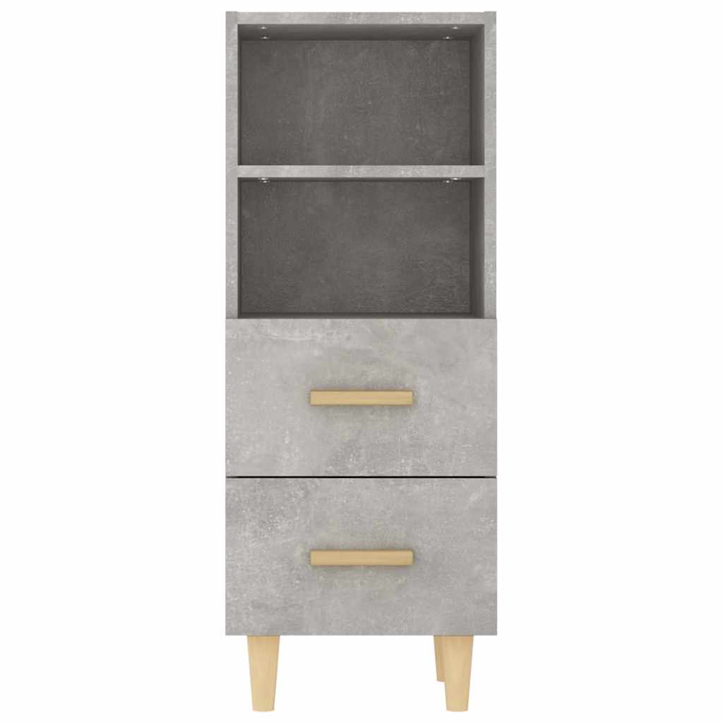 812361 vidaXL Sideboard Concrete Grey 34,5x34x90 cm Engineered Wood