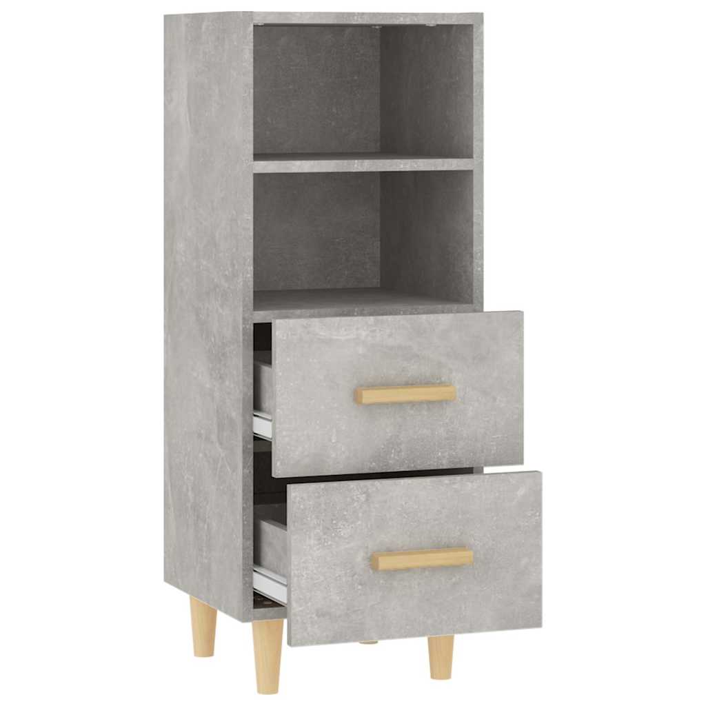 812361 vidaXL Sideboard Concrete Grey 34,5x34x90 cm Engineered Wood