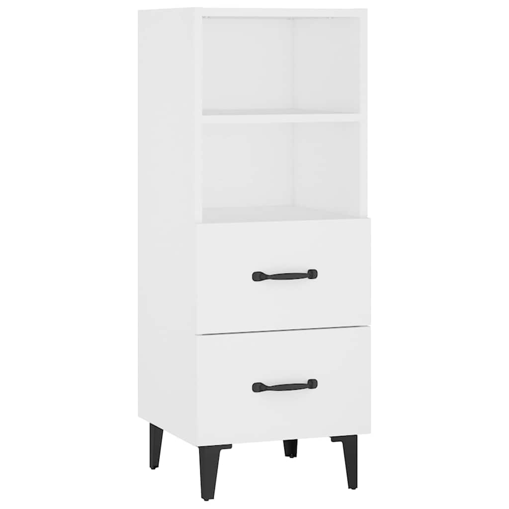 812366 vidaXL Sideboard White 34,5x34x90 cm Engineered Wood